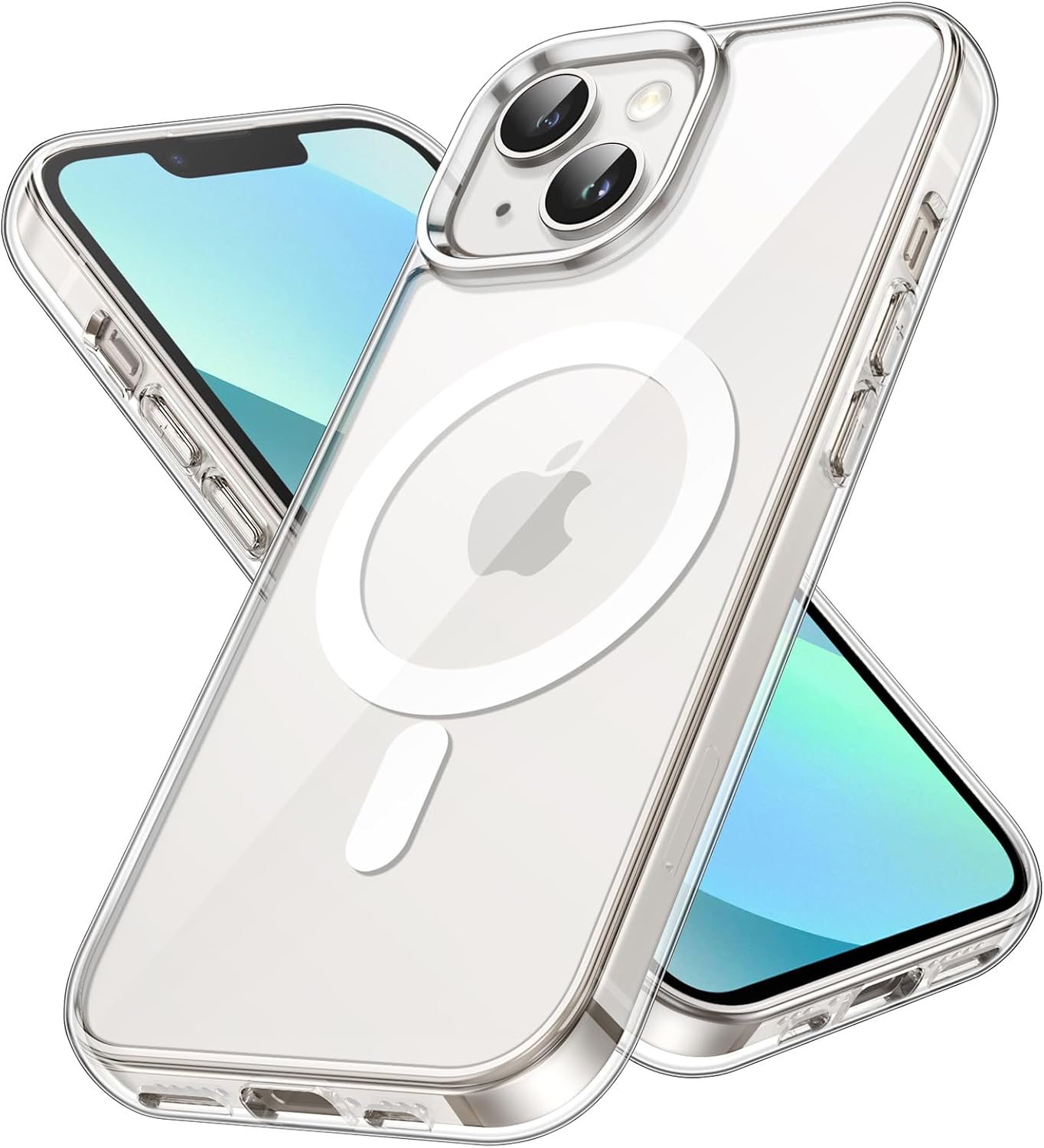 Detalle de JETech Magnetic Case for iPhone 13 (6.1-inch) with MagSafe support – clear shockproof bumper cover