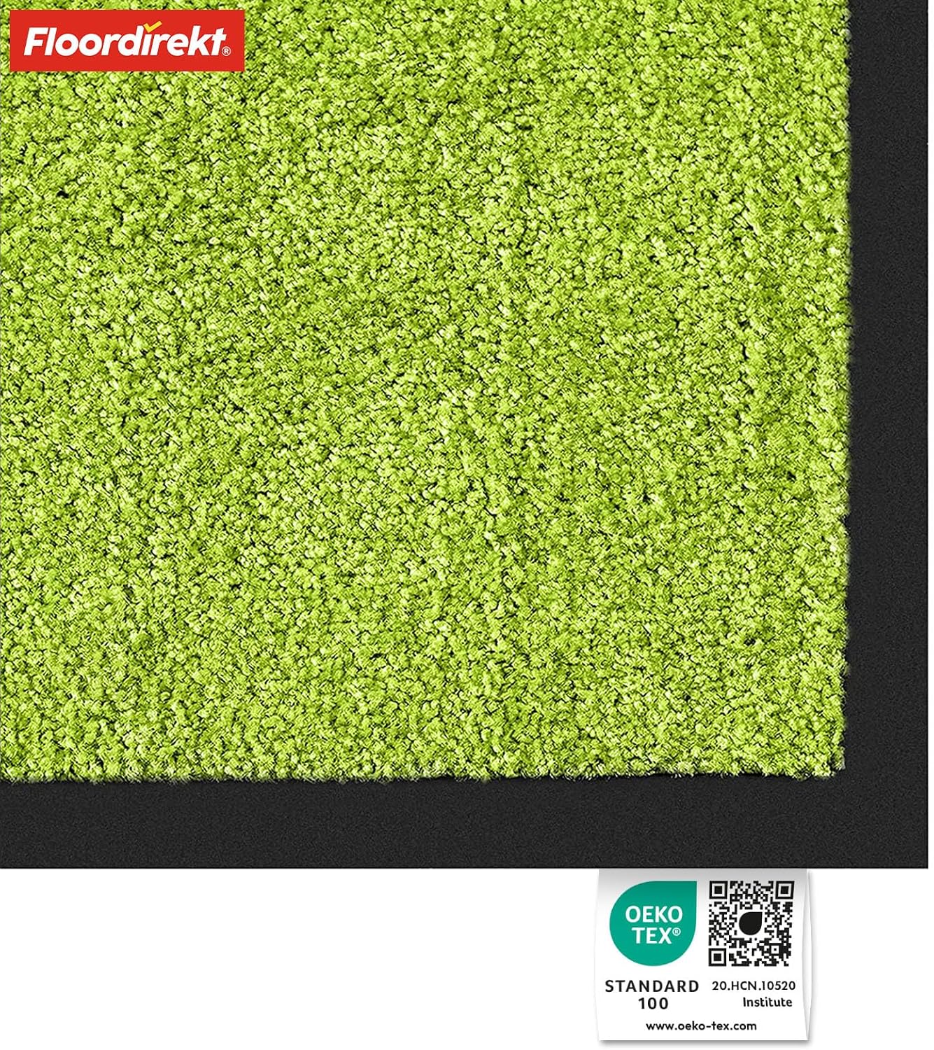 Detalle 2 de Floordirekt Schmutzfangmatte Rhine – waschbar, grün, 60 × 90 cm