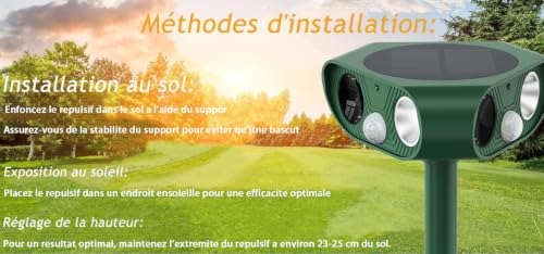 Thumbnail 6 de Répulsif Chat Extérieur Solaire 360° Ultrason par Gutsbox