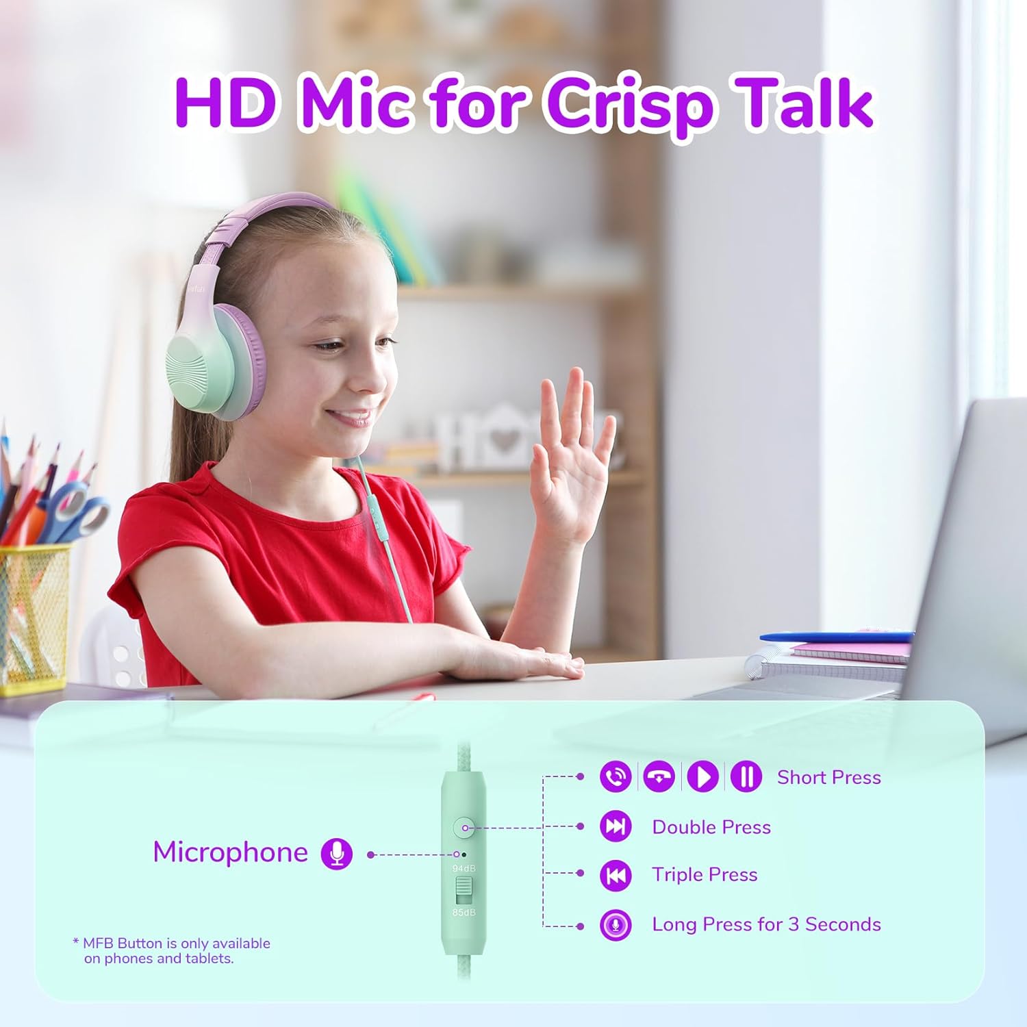 Thumbnail 2 de EarFun Kinder Kopfhörer Over-Ear