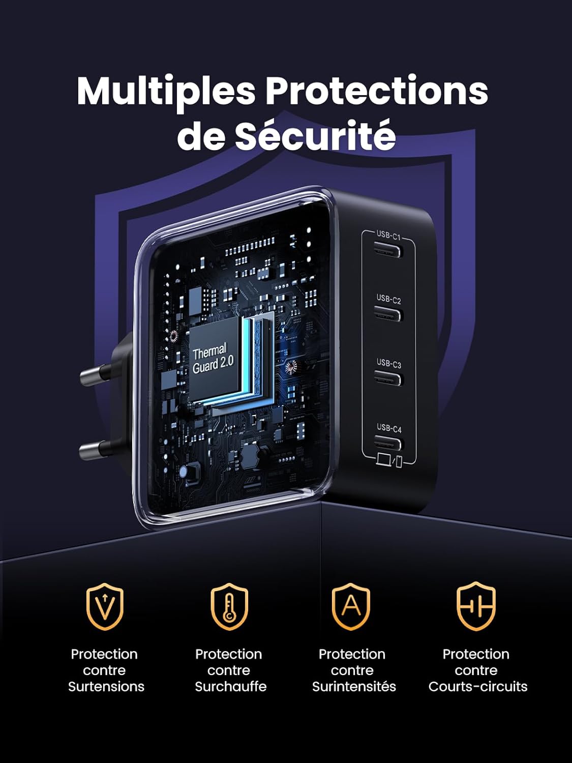 Thumbnail 5 de UGREEN Nexode 100W chargeur USB-C rapide