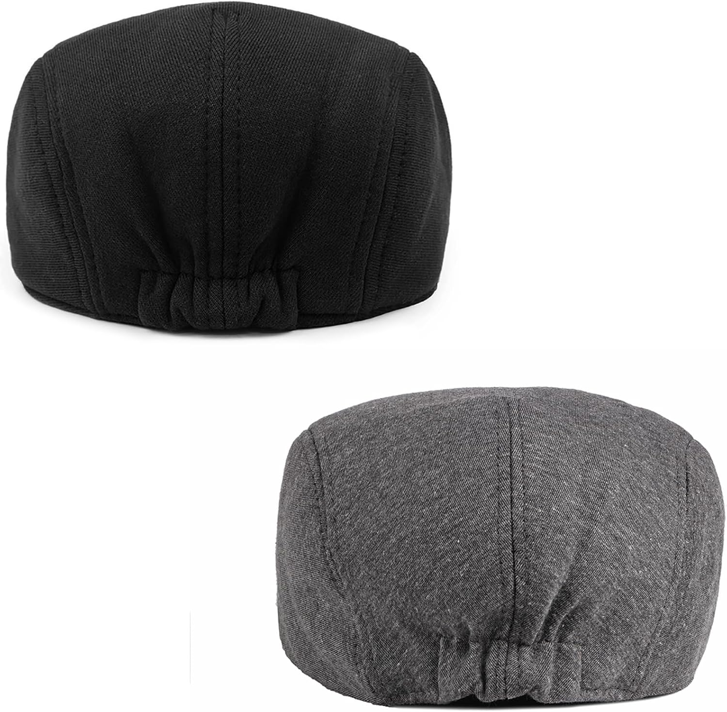 Detalle de Malaxlx 2 Pcs Newsboy Flat Cap Beret Hat Set for Men and Women