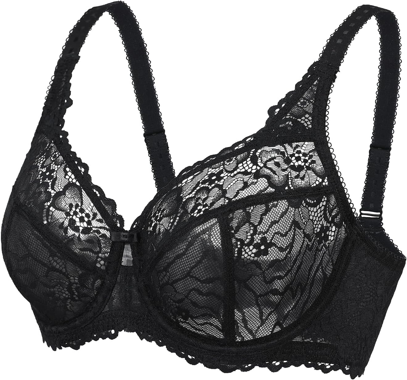 Detalle de DELIMIRA Damen Minimizer-BH in großen Größen (ohne Polster) mit Vollschalen und Spitze