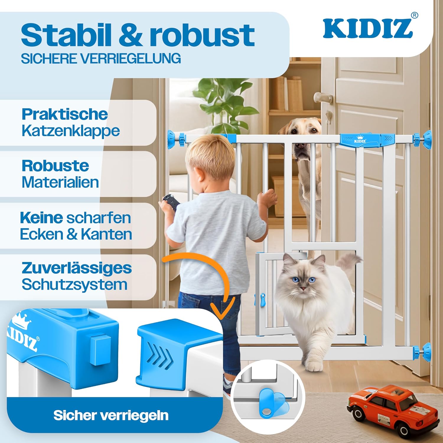 Thumbnail 5 de KIDIZ Absperrgitter zum Klemmen 74–80 cm