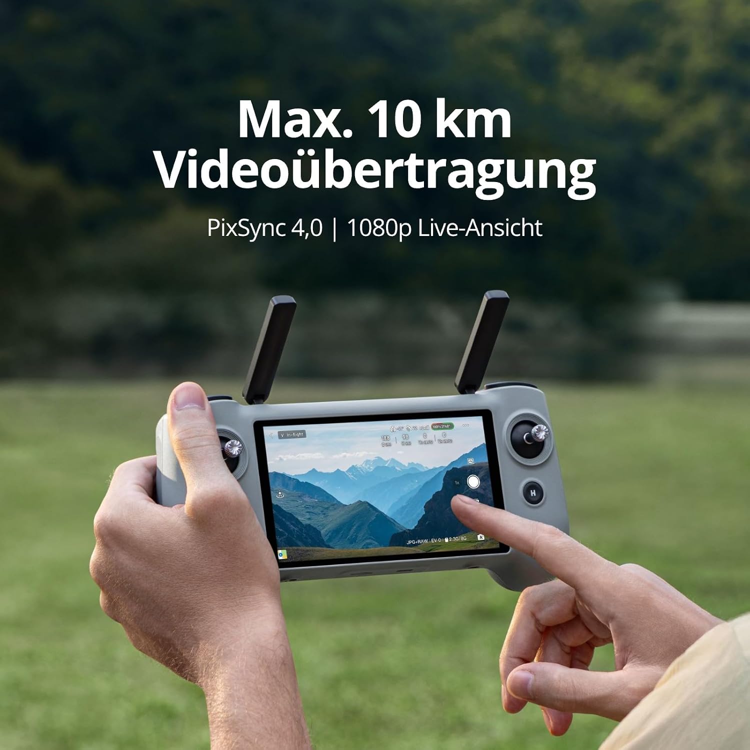 Detalle de Potensic ATOM 2 Fly More Combo mit RC PTD 1 – kompakte 4K HDR Drohne mit KI-Funktionen