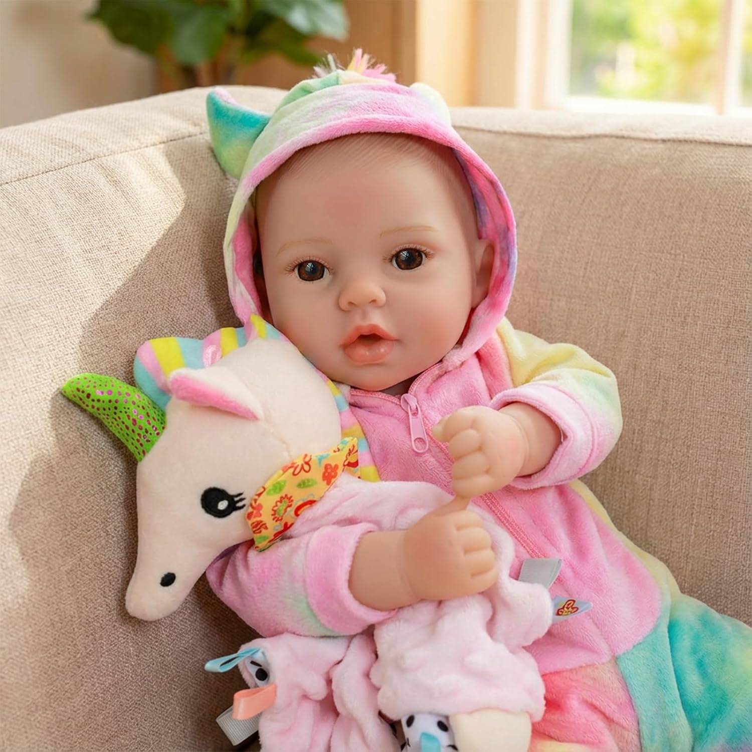 Detalle de GOAROY Lifelike 18-Inch Baby Doll for Kids 3+ with Accessories