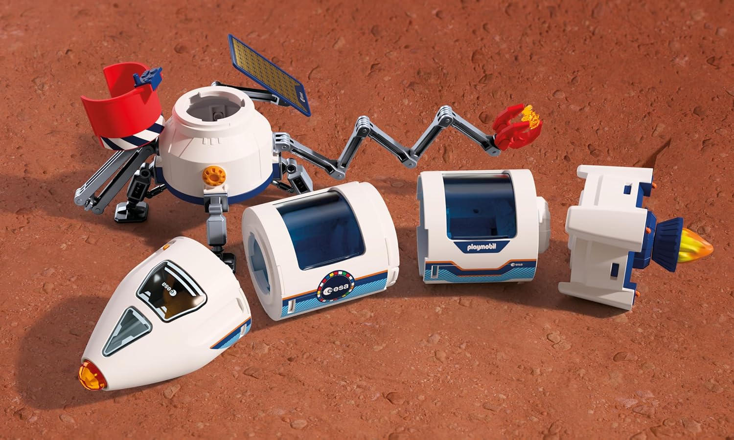 Detalle de PLAYMOBIL Space ESA Mars-Forschungsrakete 72011 – Modulares Weltraum‑Set ab 4 Jahren