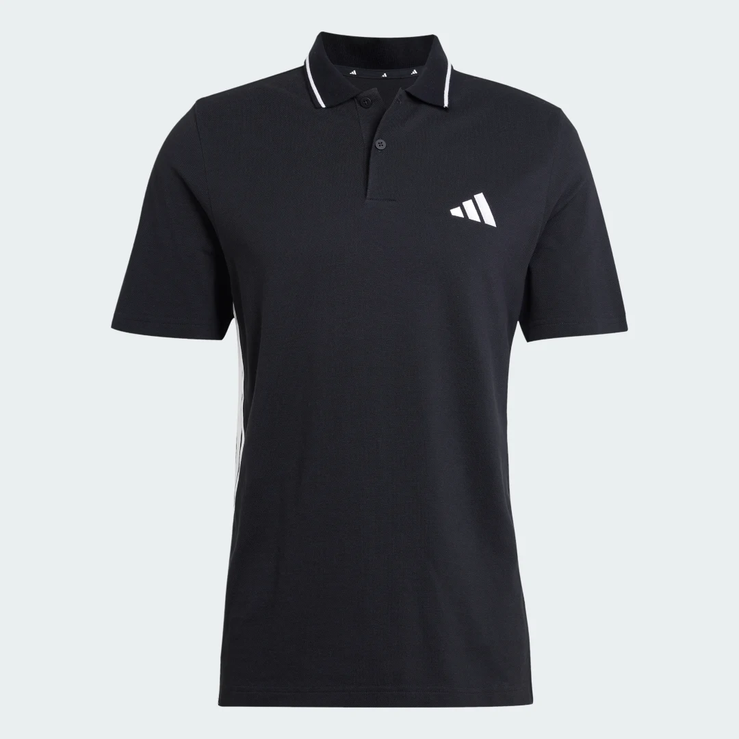 Thumbnail 3 de Polo Essentials Piqué 3 bandas de Adidas: estilo clásico con toque deportivo