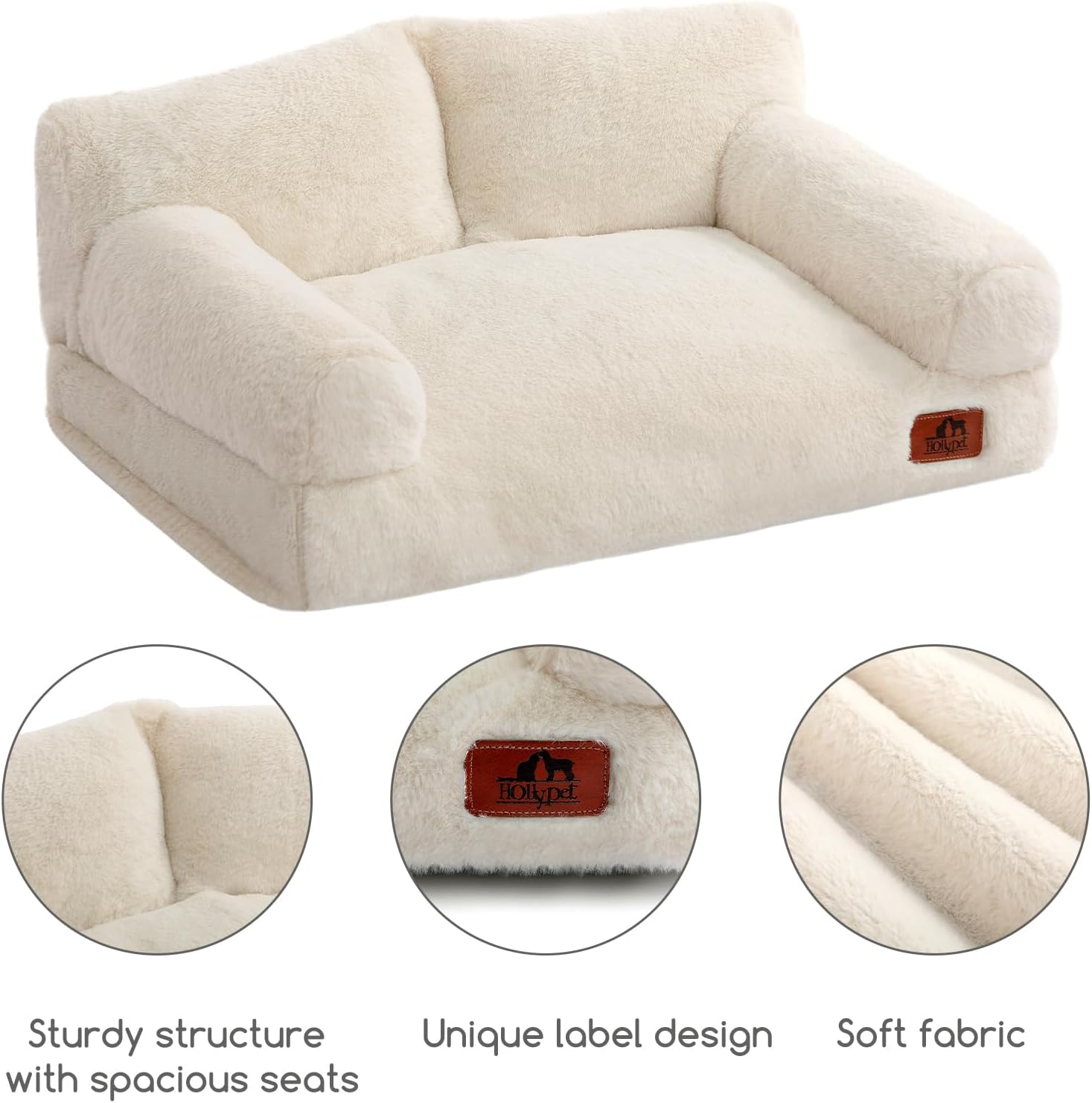 Thumbnail 5 de Hollypet Fluffy Pet Couch 24"