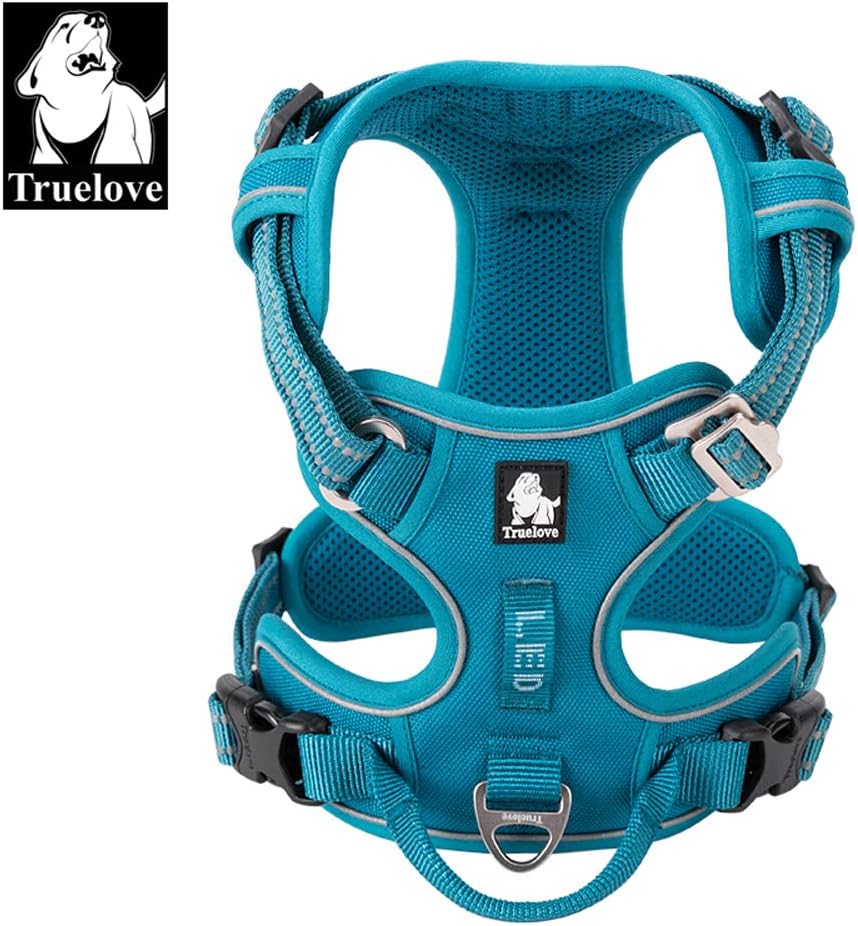 Thumbnail 1 de Truelove TLH56512 No Pull adjustable reflective step-in dog harness (blue) for small to large pets