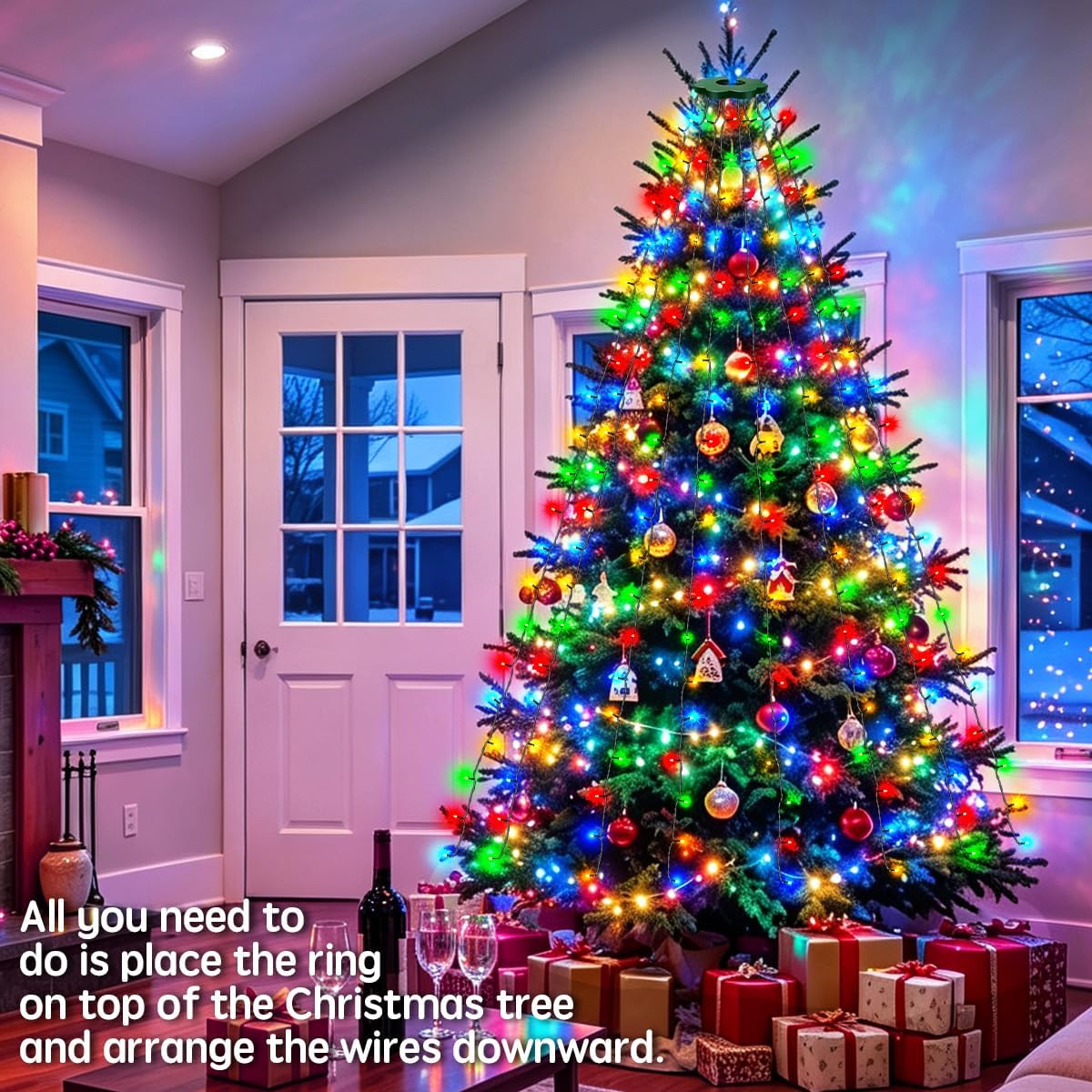 Thumbnail 3 de DREAMLAND DRCR100 Christmas Tree Topper Lights, 240 Multicolour LEDs, 8 Modes