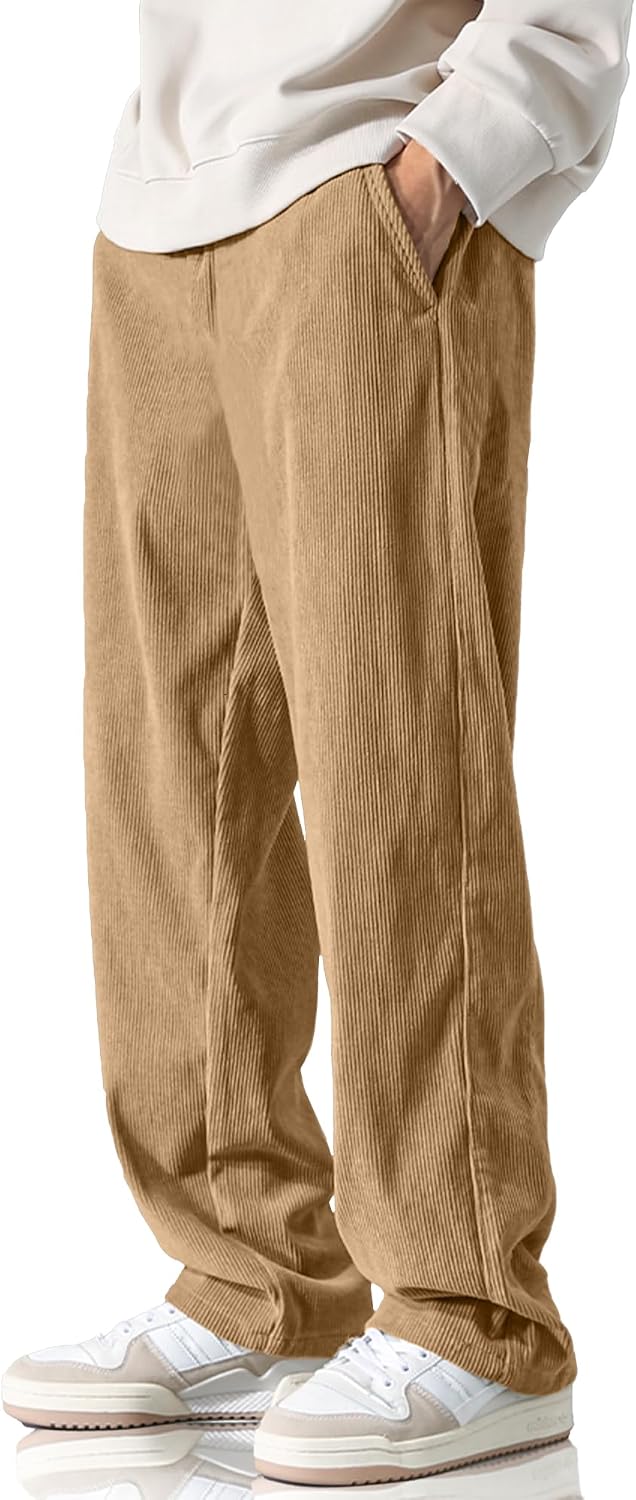 Thumbnail 6 de HOTake Men's Corduroy Baggy Sweatpants elastic waist