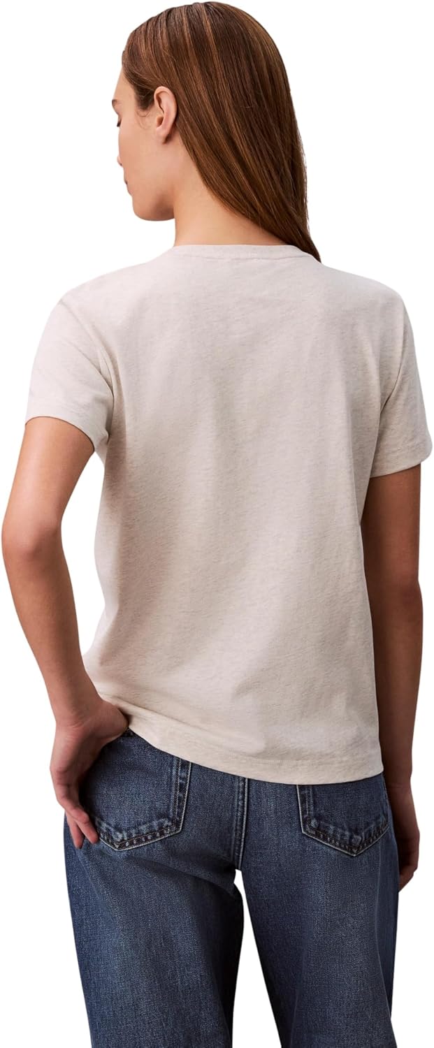 Detalle de Calvin Klein Donna T‑Shirt Maniche Corte Archive Jersey Tee con Scollo Rotondo