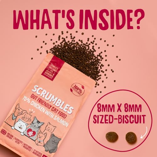 Thumbnail 7 de Scrumbles All Natural Dry Cat Food with Chicken & Fresh Salmon (2.5 Kg) – High Protein for Adults & Seniors