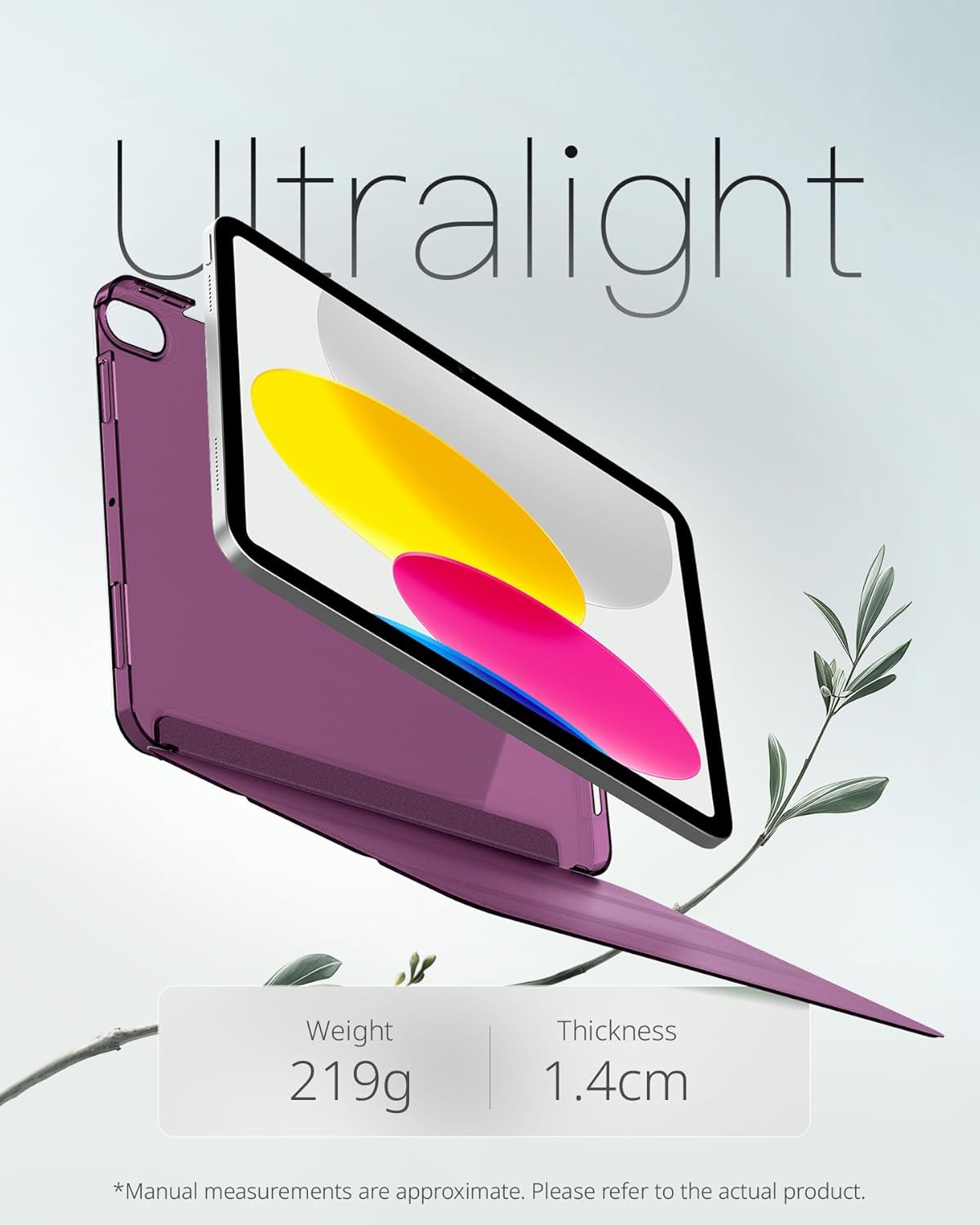 Thumbnail 3 de CACOE Case for iPad A16 11th/10th Gen with Screen Protector (11/10.9in) – Dark Purple