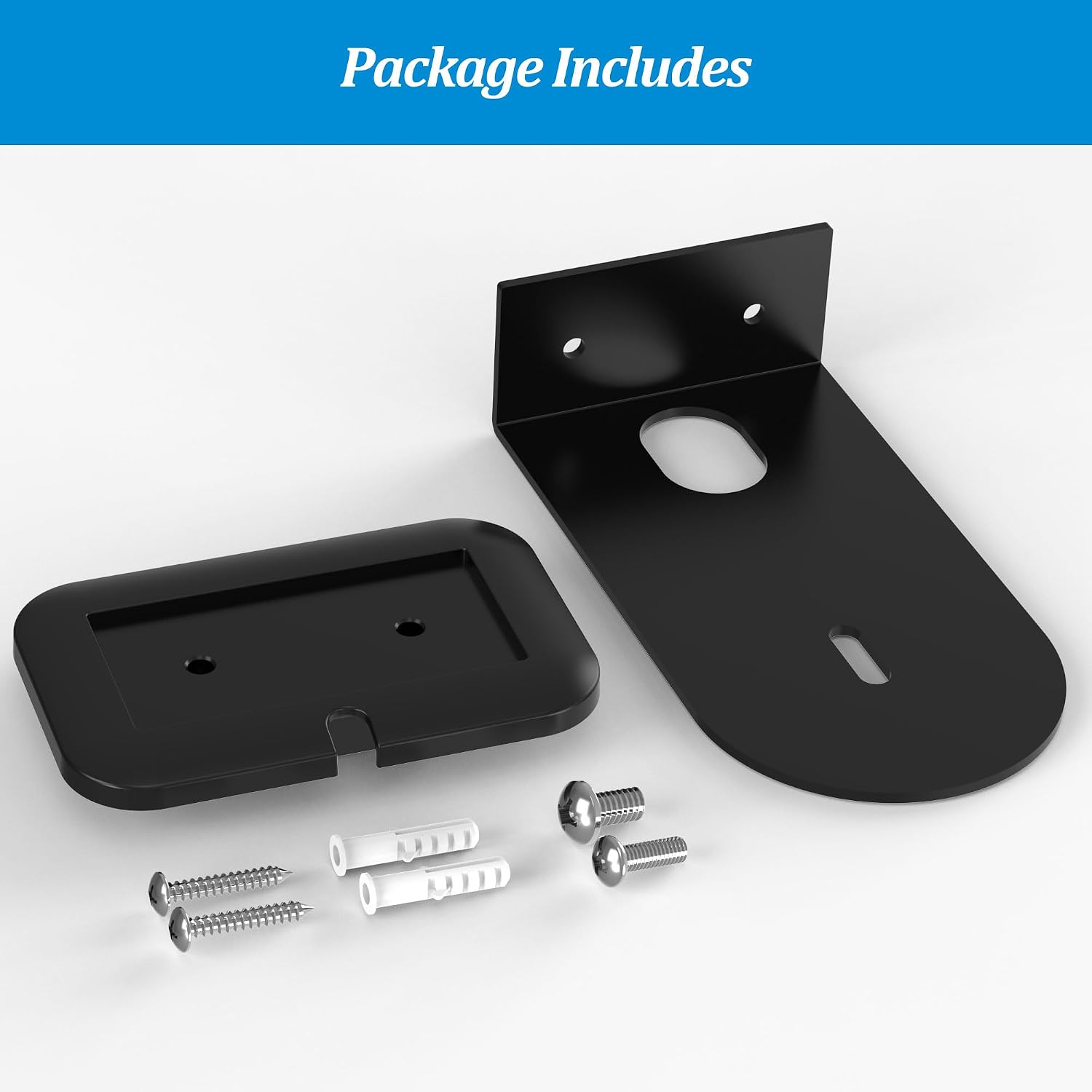 Thumbnail 6 de PlusAcc Wall Mount for Studio – Space-Saving Shelf Bracket for Sonos Era 100, Studio & Echo 4th Gen (Black)
