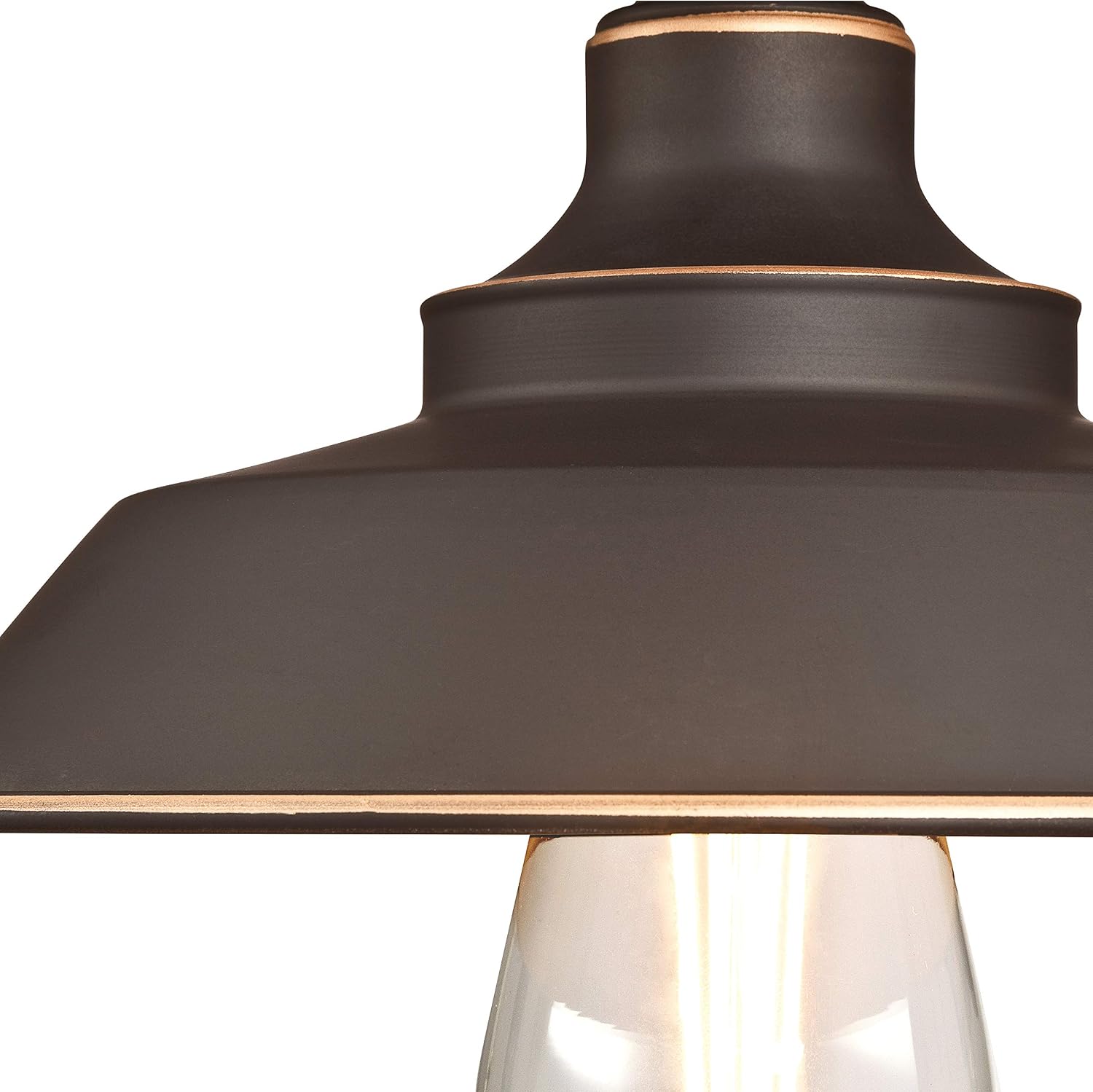 Detalle 2 de Westinghouse 63701 Iron Hill – metalowa lampa sufitowa 22 cm, brąz