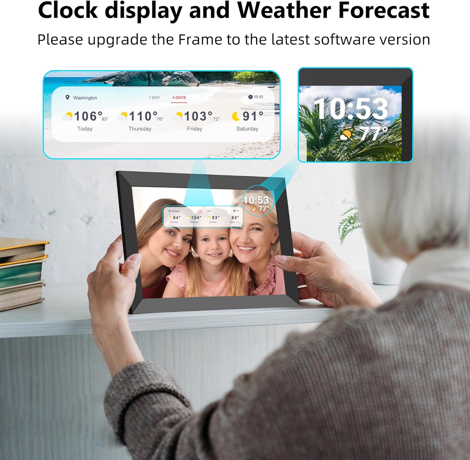 Thumbnail 2 de REUMAR 10.1 Inch Digital Photo Frame