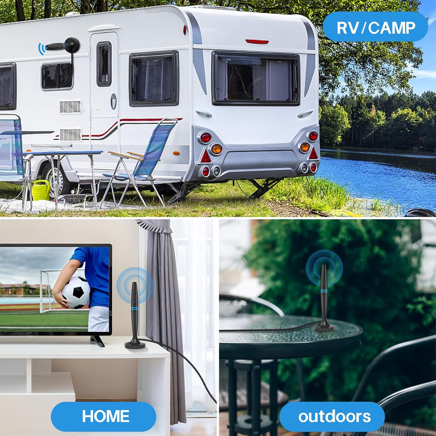 Thumbnail 6 de CNMTCCO Indoor TV Aerial 250‑mile range