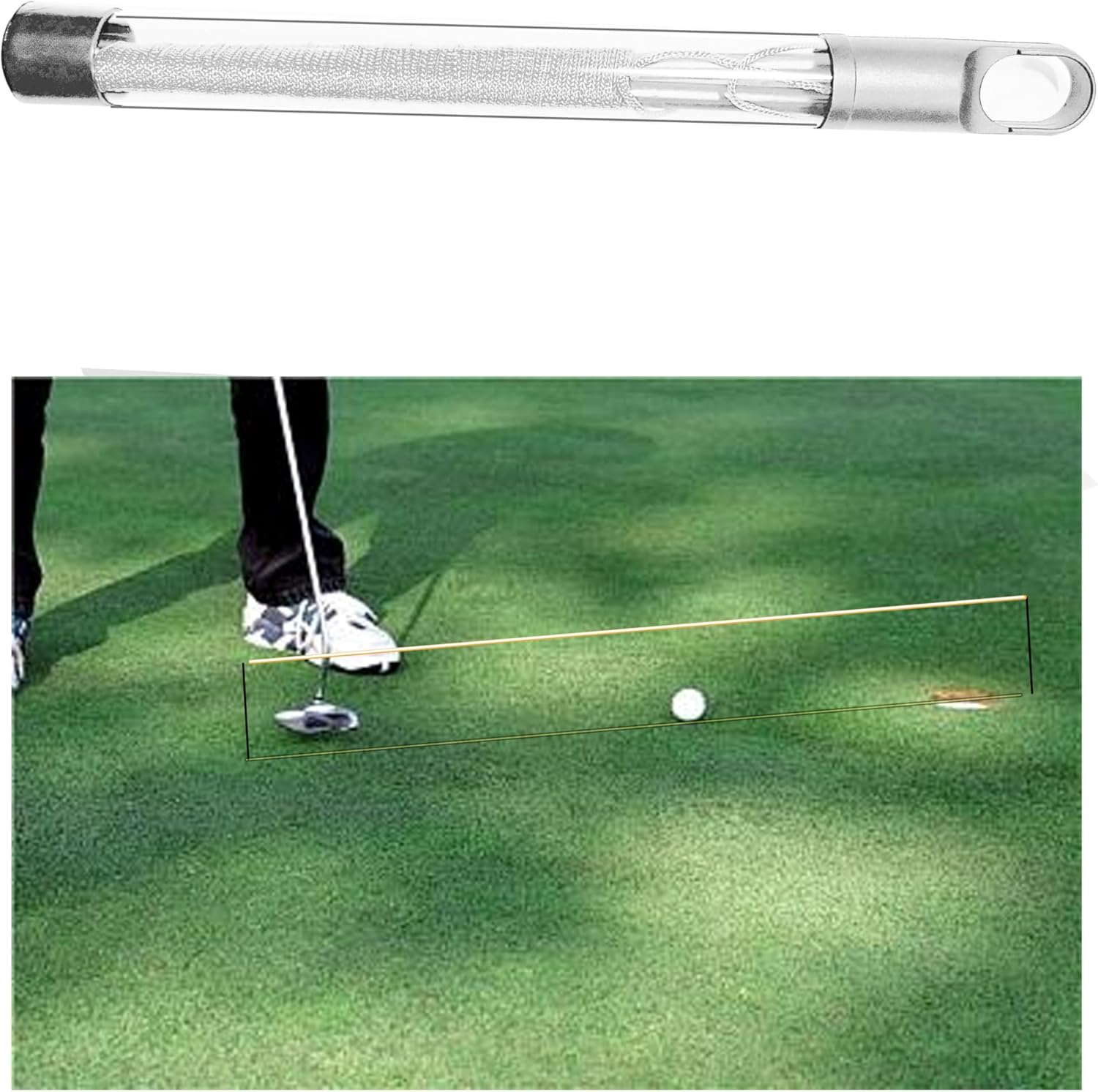 Thumbnail 4 de KeGOLF Golf Putting String Guide Line – 10 ft Alignment Training Aid for Straight & Breaking Putts