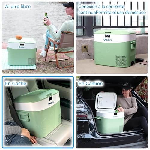 Thumbnail 4 de BINGI Nevera Portátil Eléctrica 22L: frigorífico y congelador compacto para coche, camping y casa