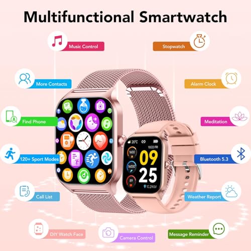 Thumbnail 7 de CASCHO Reloj Inteligente para Mujer 1.85" HD con Llamadas, 120+ Modos Deportivos y Monitor de Salud