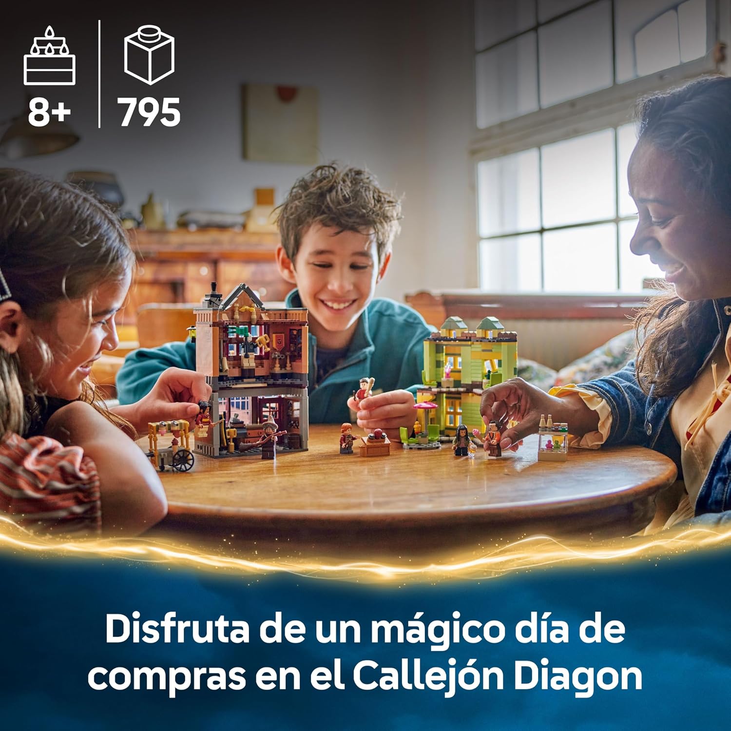 Detalle 2 de LEGO Harry Potter 76452 6 minifiguras y Nimbus 2000