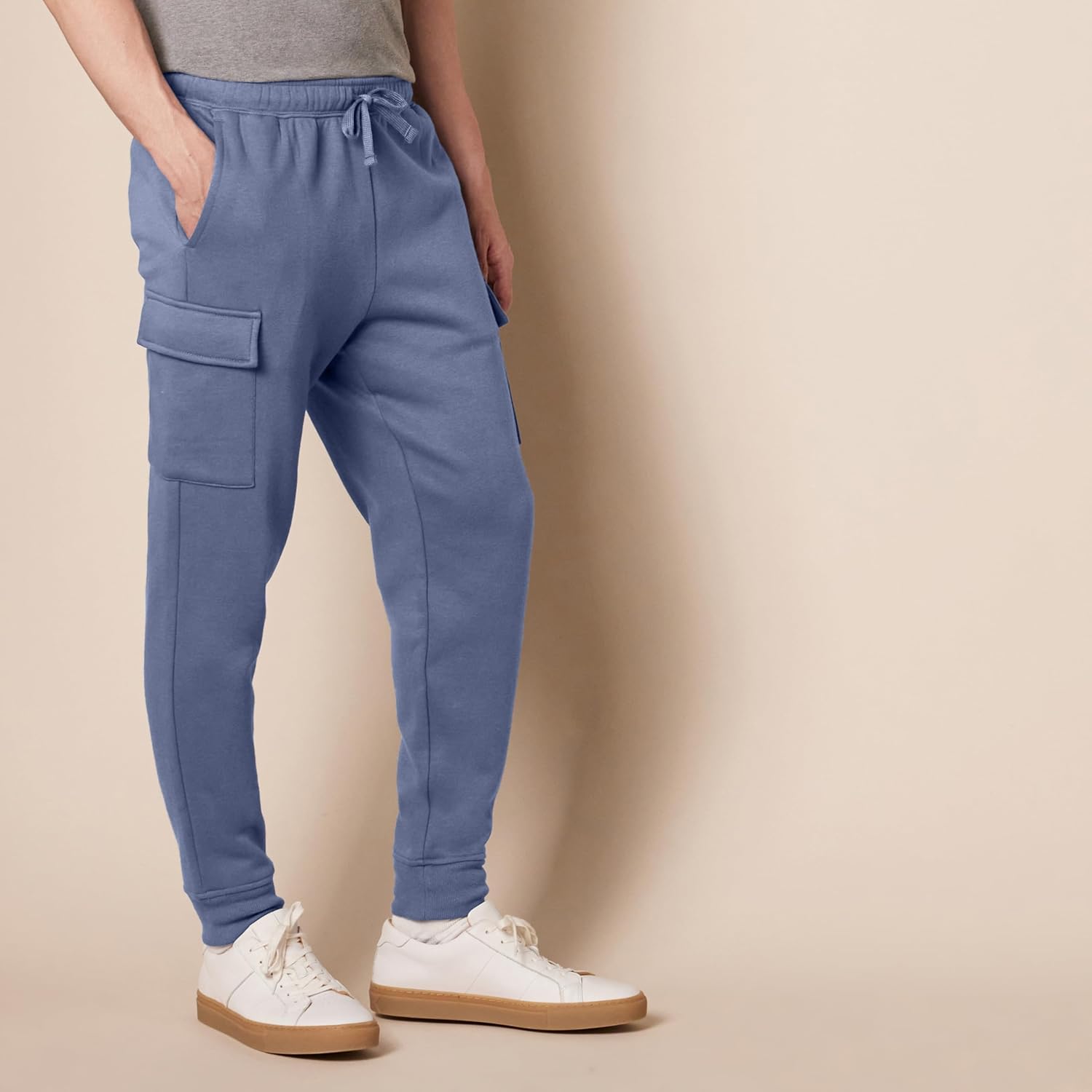 Thumbnail 2 de Pantaloni cargo sportivi Amazon Essentials in pile spazzolato per jogging uomo