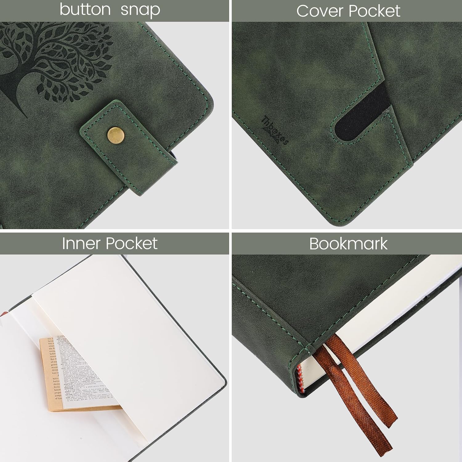 Thumbnail 2 de Thboxes A5 Journal: Leather Hardcover Notebook