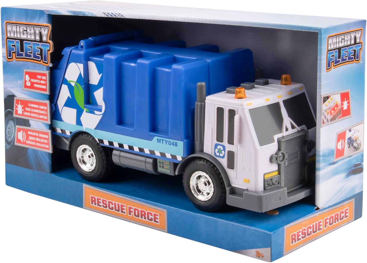 Detalle de Mighty Fleet Garbage Truck Toy 12-Inch