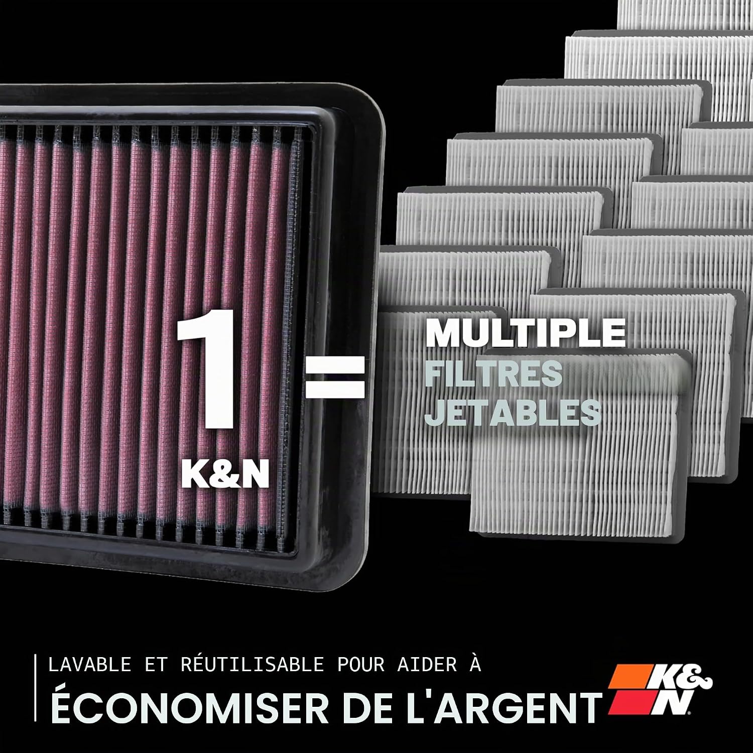Detalle 2 de K&N 33-3005 filtre à air