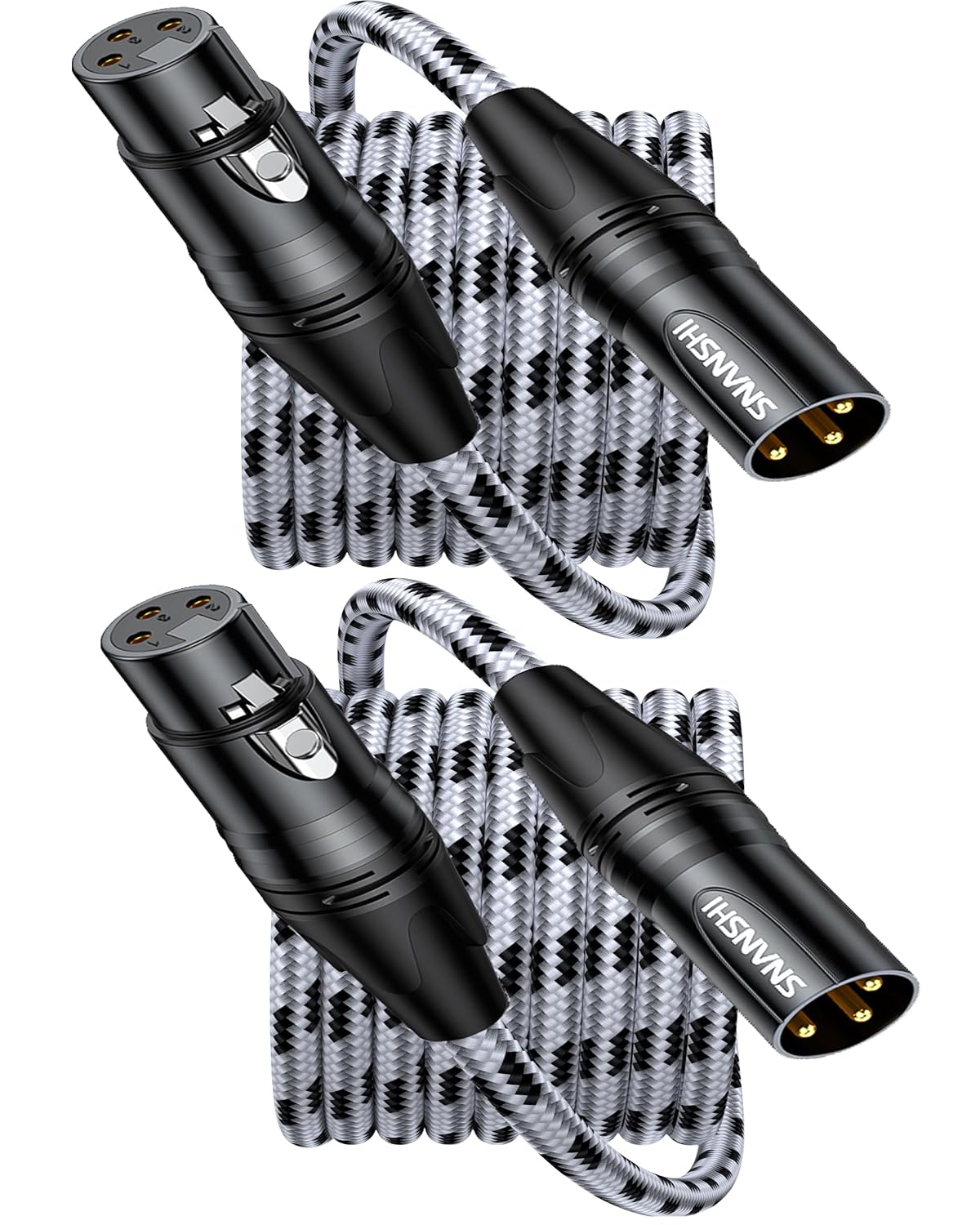 Detalle de SNANSHI XLR microphone cables, 6.6 ft