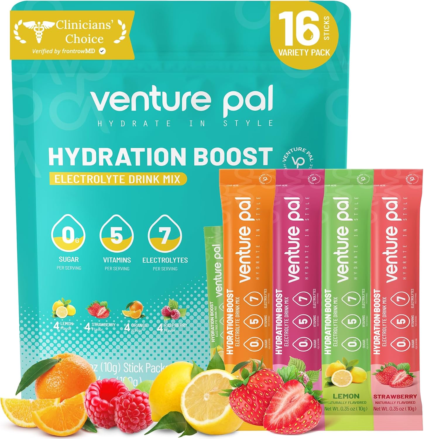 Detalle de Venture Pal Electrolyte Powder, 16 Sticks