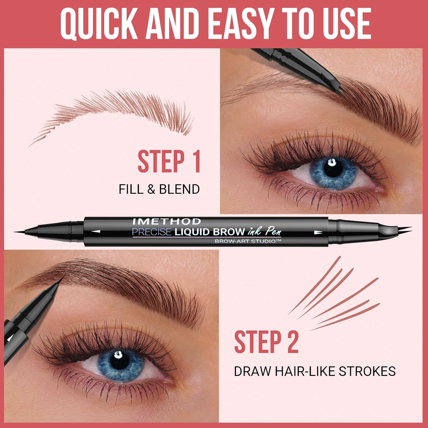 Thumbnail 4 de iMethod Curved Eyebrow Pen 2-in-1