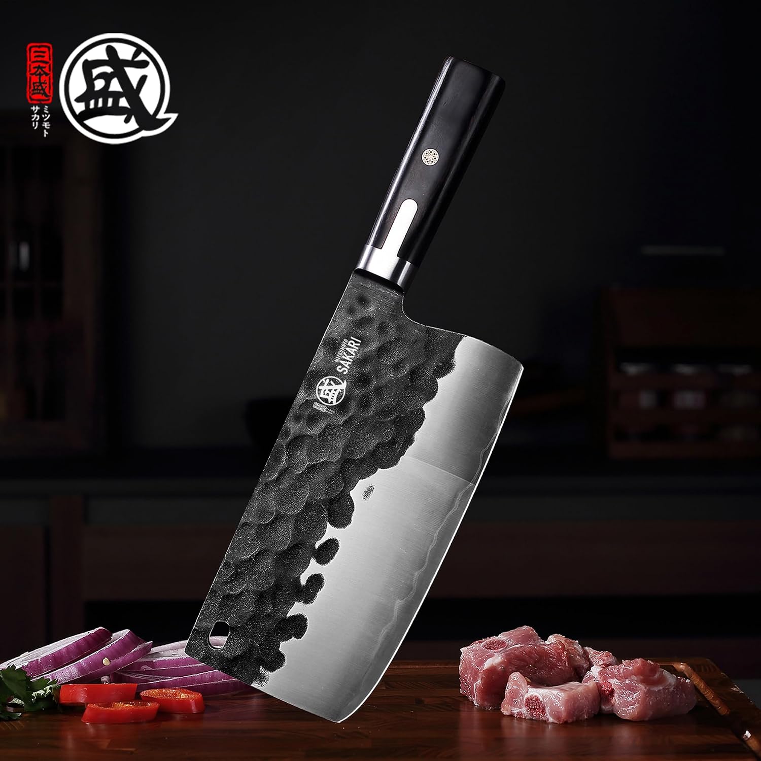 Detalle de MITSUMOTO SAKARI MS-1991-Z-IT 7-Inch Japanese Slicer, S301 Steel