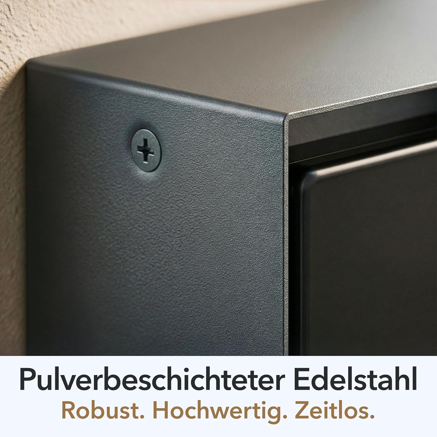 Thumbnail 4 de LEDSCOM Außensteckdose 2-Fach STEDDA IP44 Edelstahl anthrazit senkrecht