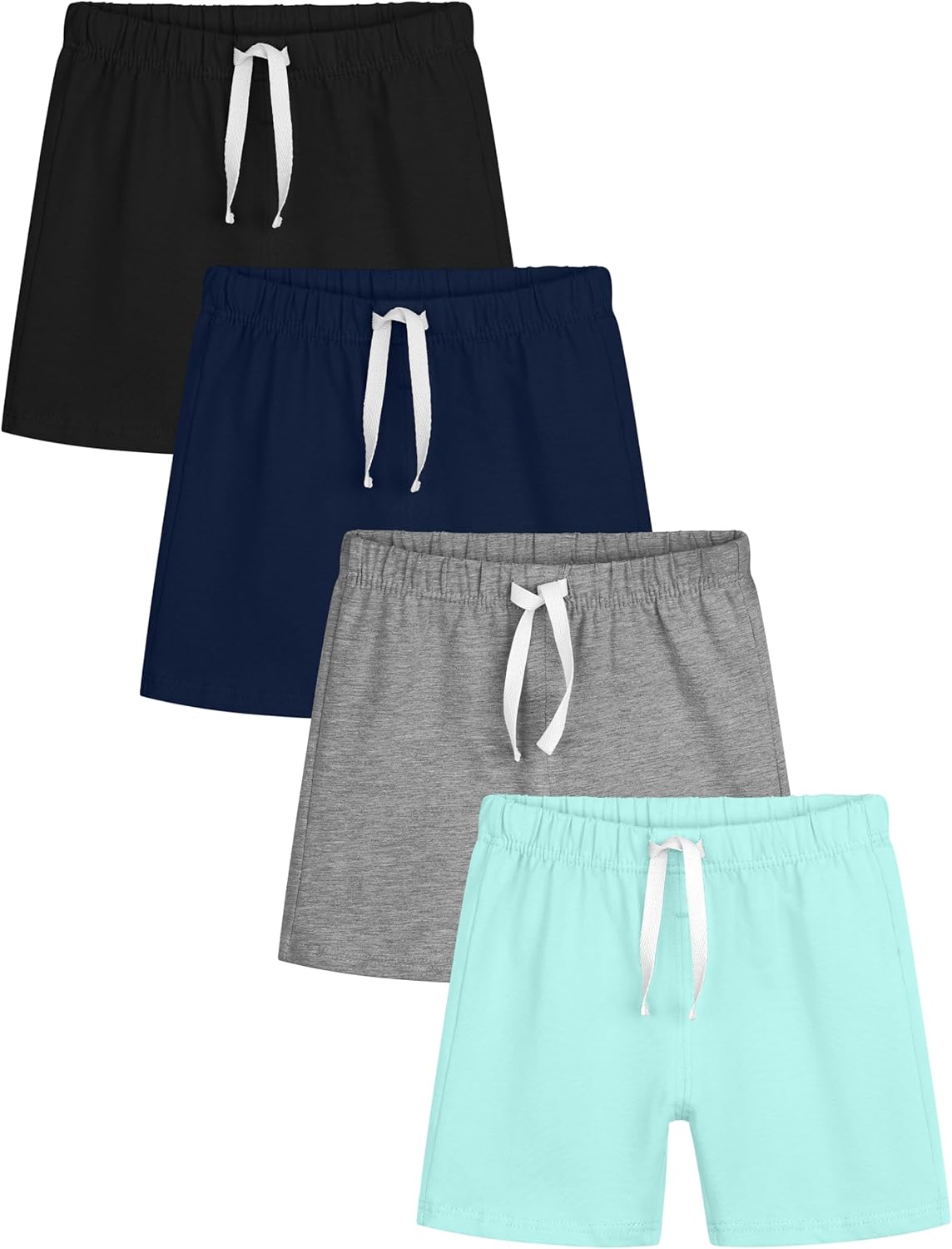 Detalle de Resinta 4 Pack Baby Boys' Cotton Shorts: Soft, Breathable Summer Essentials