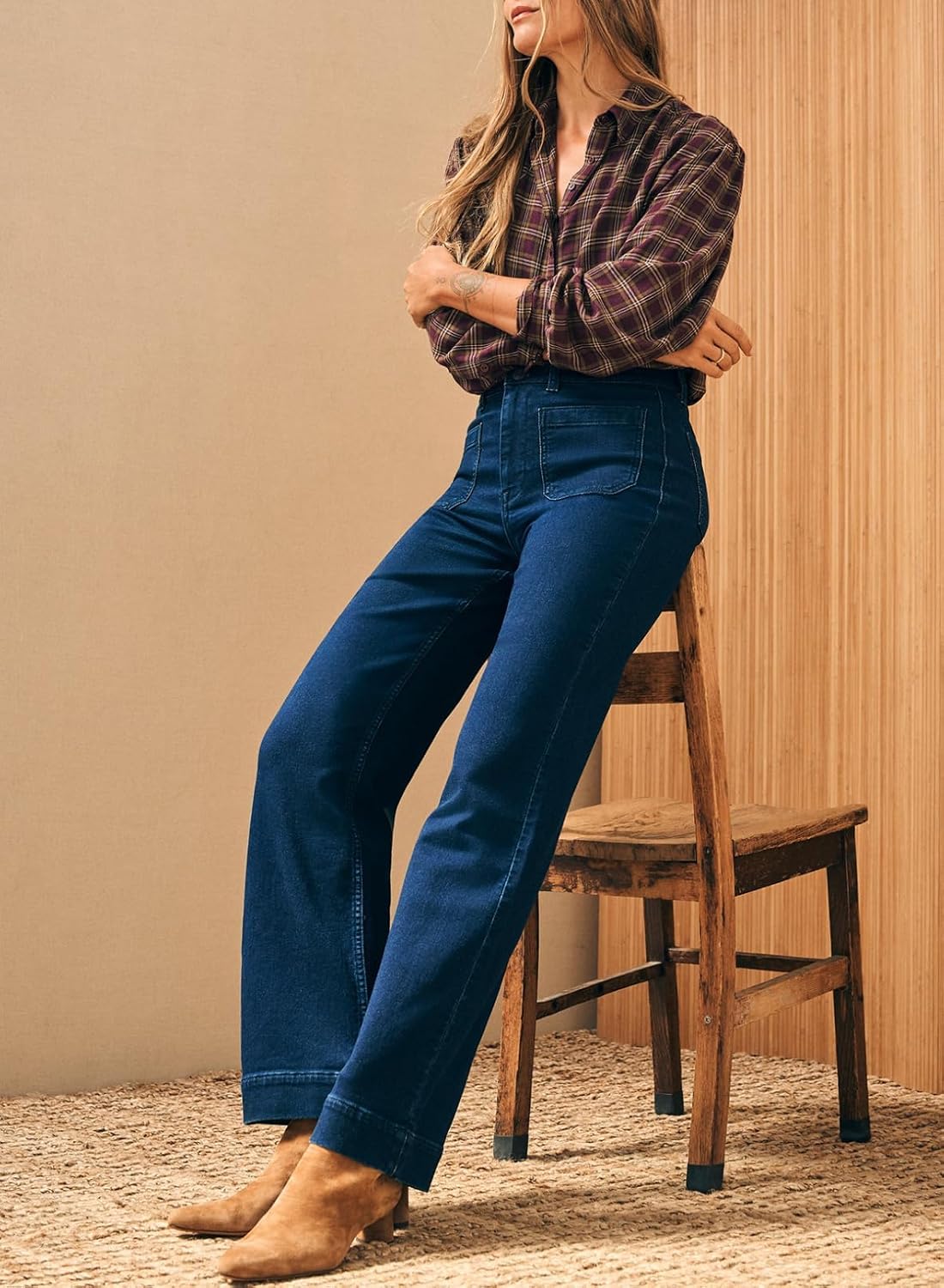 Detalle de Astylish Women's Jeans Cotton-Blend Denim
