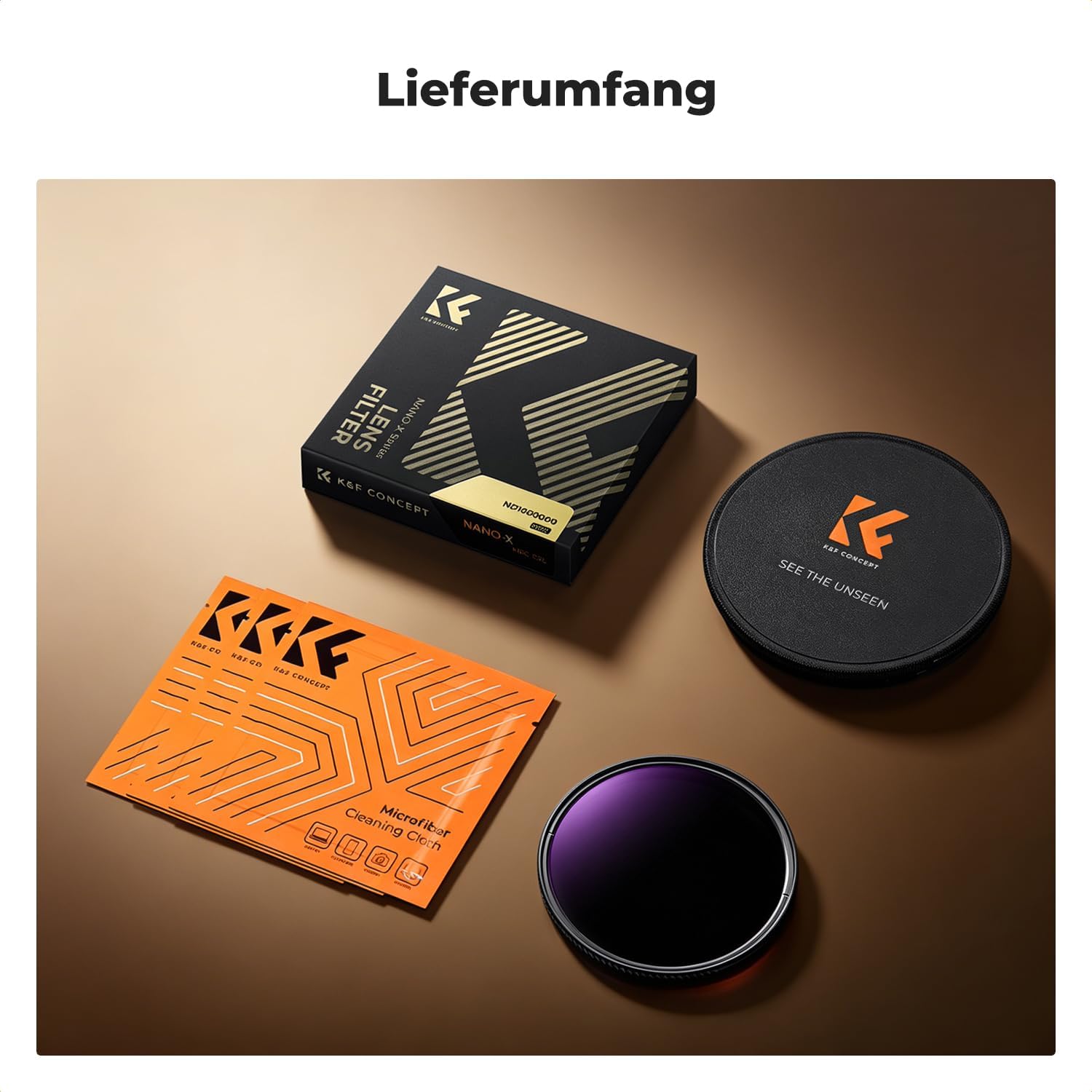 Thumbnail 6 de K&F Concept 72mm ND1000000 Sonnenfinsternisfilter – 20 Blendenstufen mit Nano-Xcel