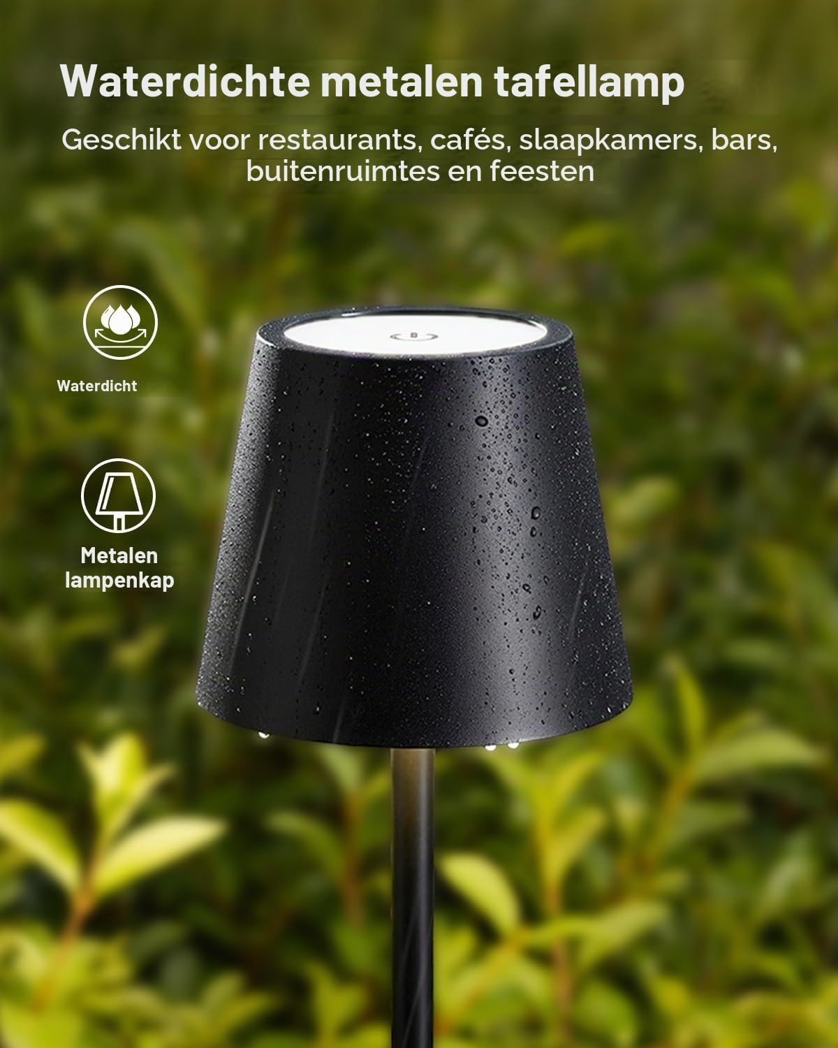 Thumbnail 4 de Bonsery A29 draadloze LED-tafellampen, set van 2, dimbaar met 3 lichtkleuren