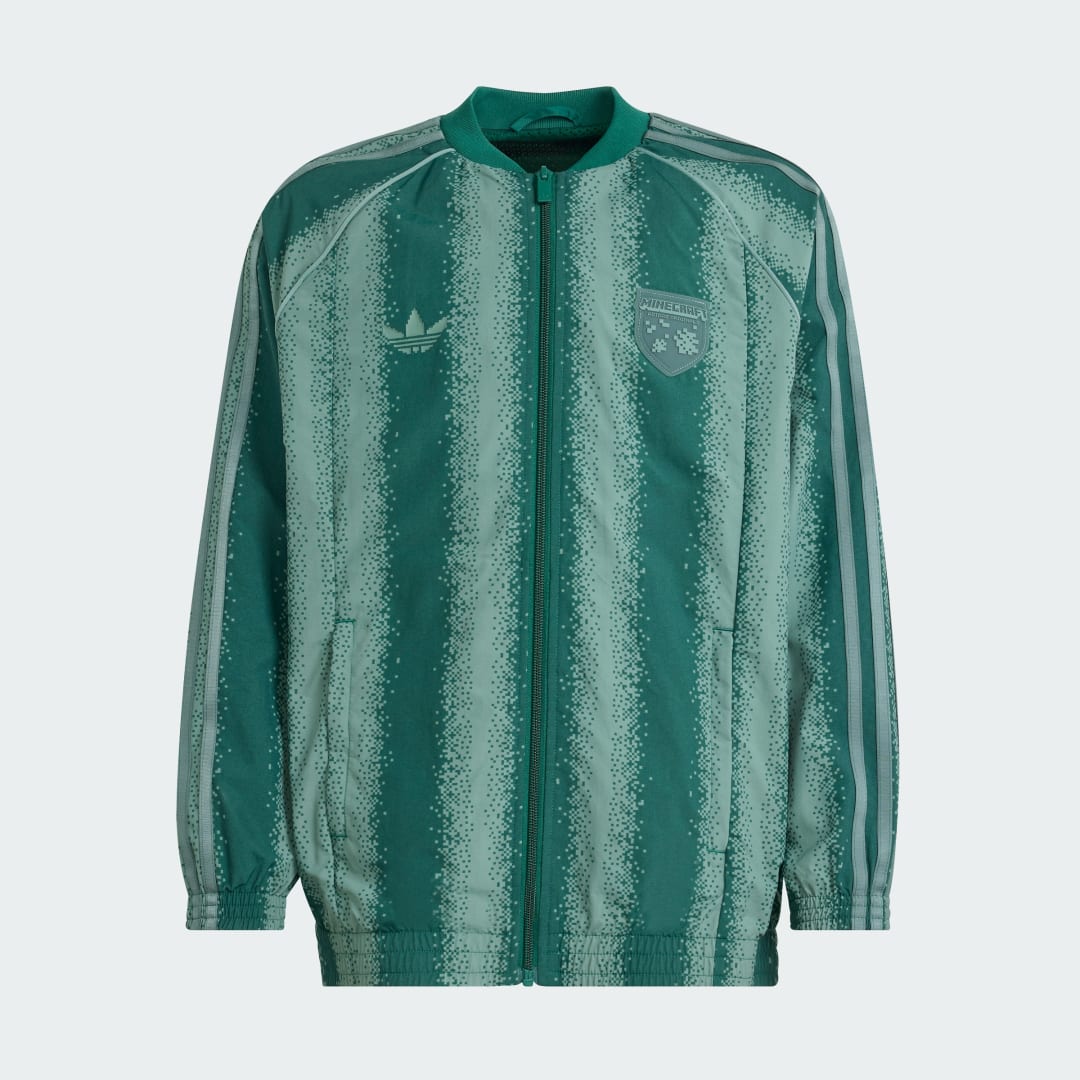 Detalle 2 de Adidas chaqueta deportiva holgada verde