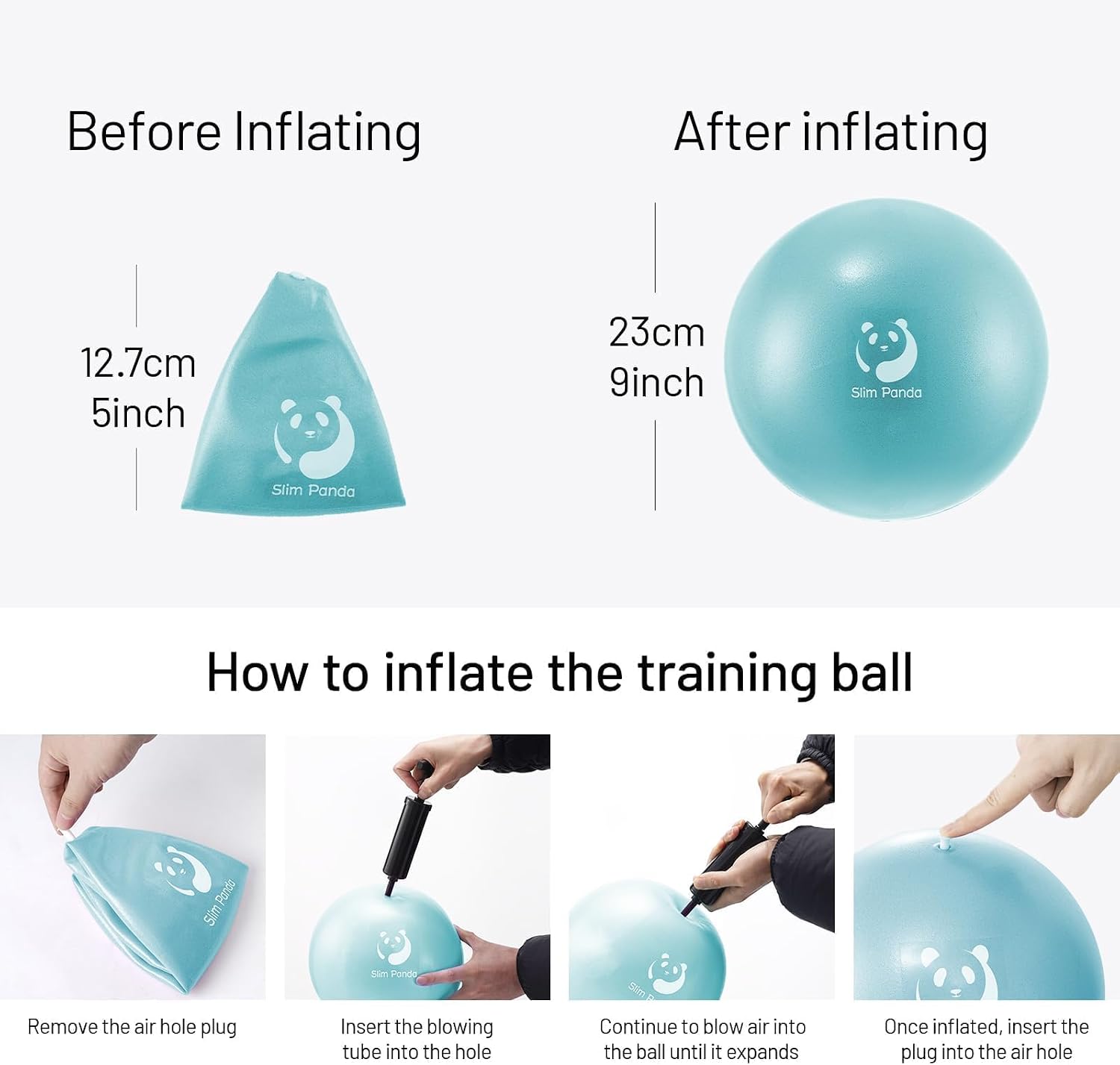 Thumbnail 3 de Slim Panda Ballon Pilates 23 cm 🧘