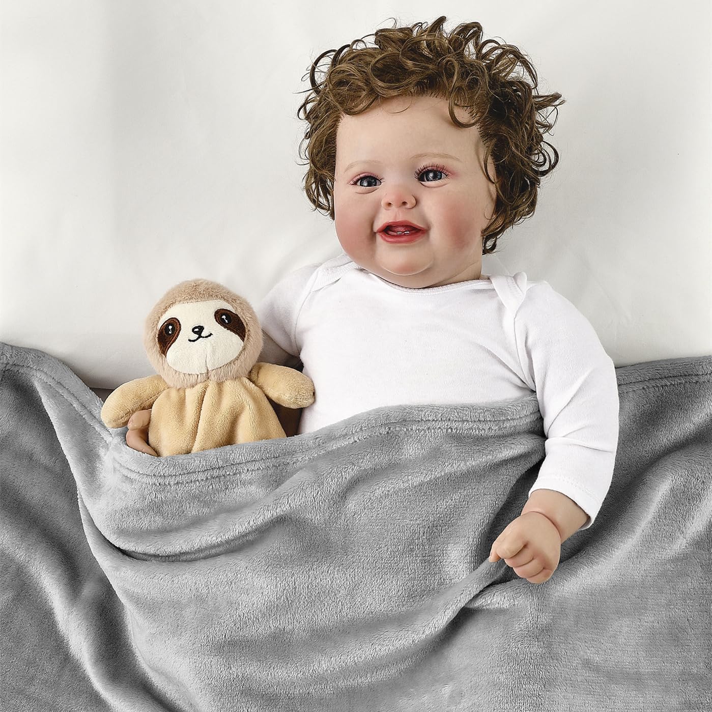 Thumbnail 4 de CREVENT Cozy Plush Baby Security Blanket 34x34