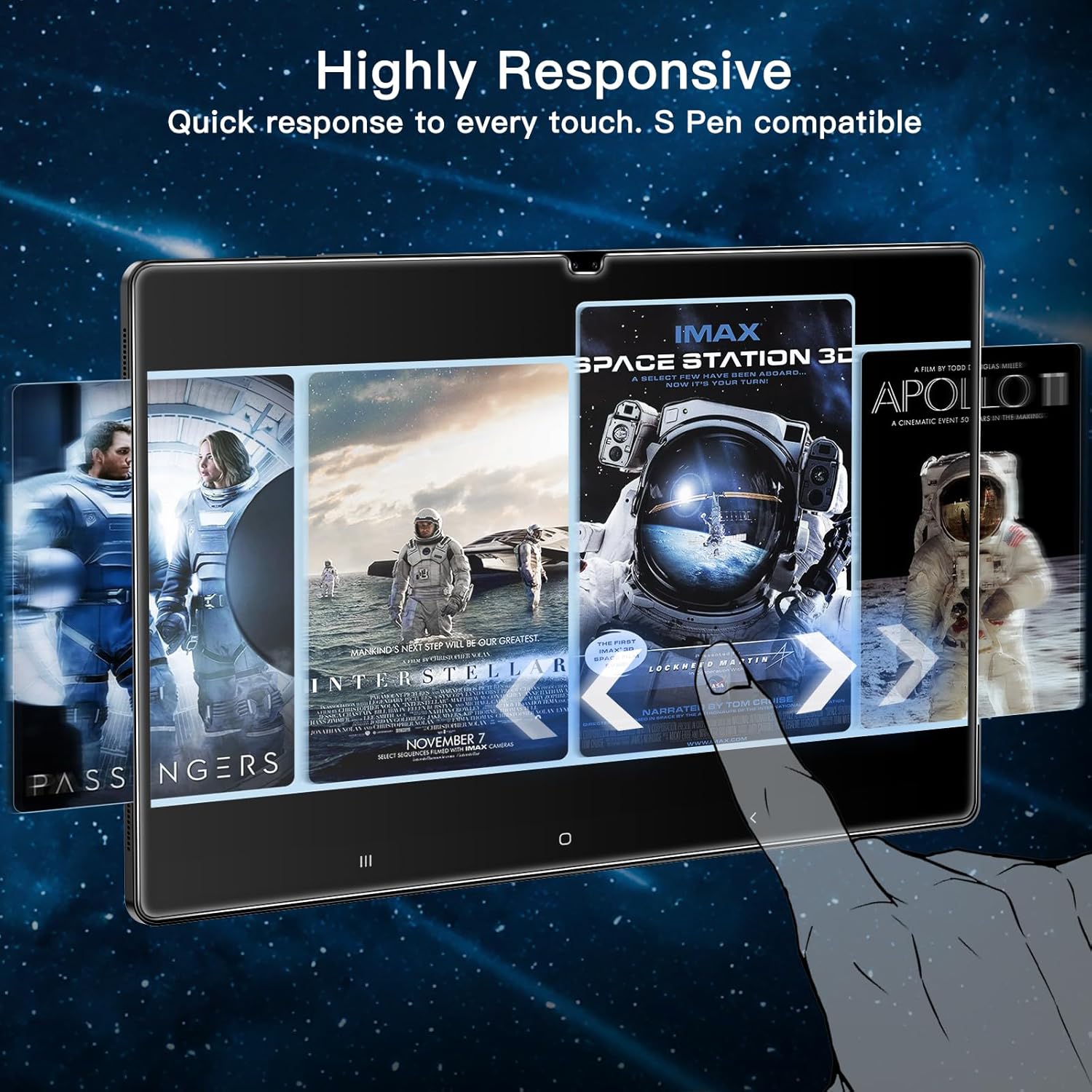 Thumbnail 5 de JETech Schutzfolie für Samsung Galaxy Tab S10 Ultra / Tab S9 Ultra (14,6 Zoll) – gehärtetes Glas, HD klar, 2 Stück