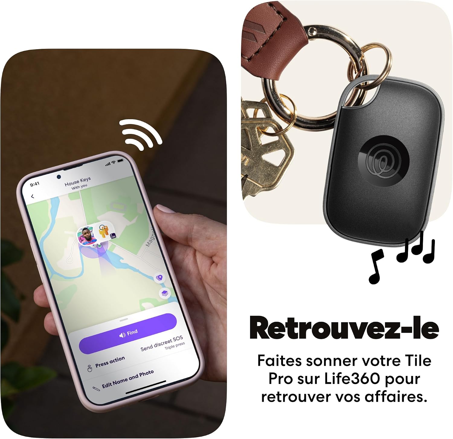 Detalle 2 de Tile by Life360 Pro (2024) Tracker Bluetooth 105 m