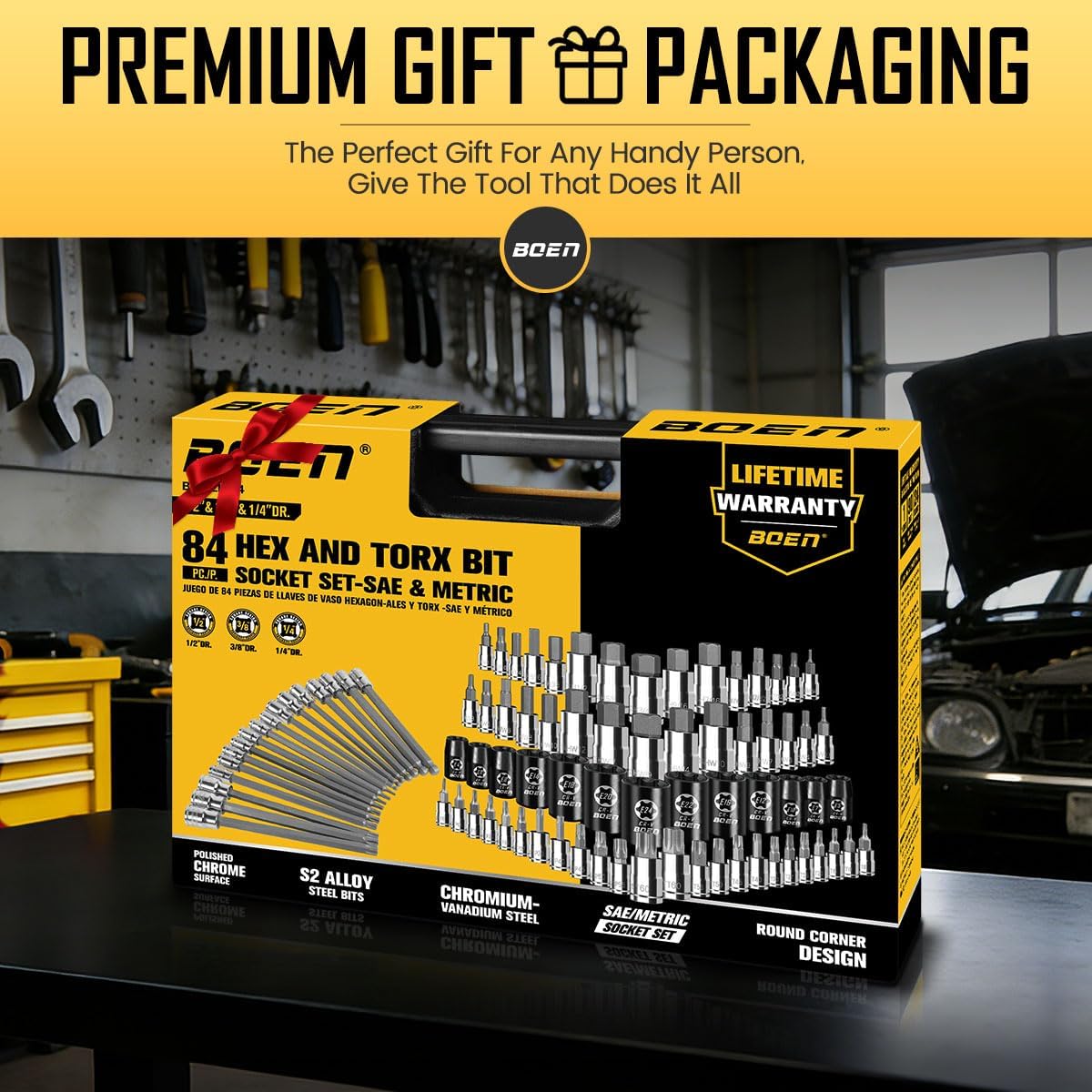 Thumbnail 6 de BOEN BS-ALL084 84-Piece Allen and Torx Bit Socket Set, 3 Drive Sizes