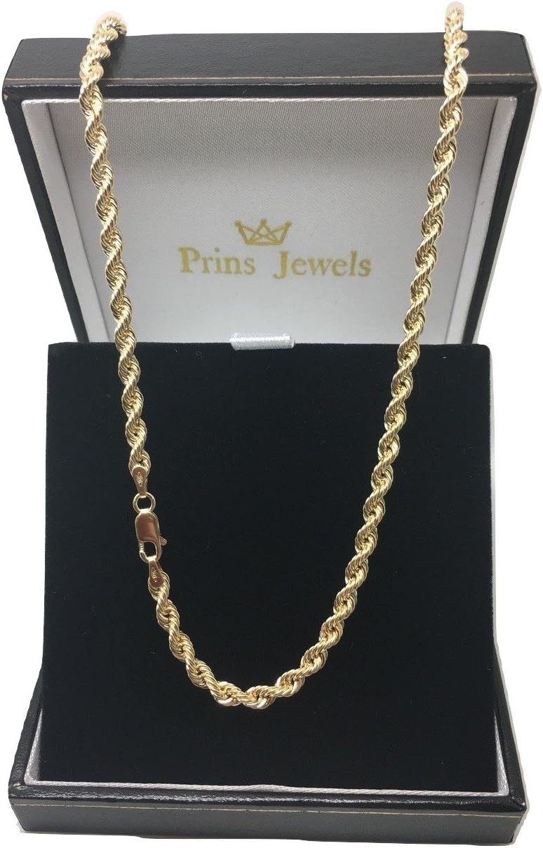 Detalle 1 de Chaîne à cordon en or jaune 14 carats (585) - Unisexe, 3,80 mm, longueurs au choix