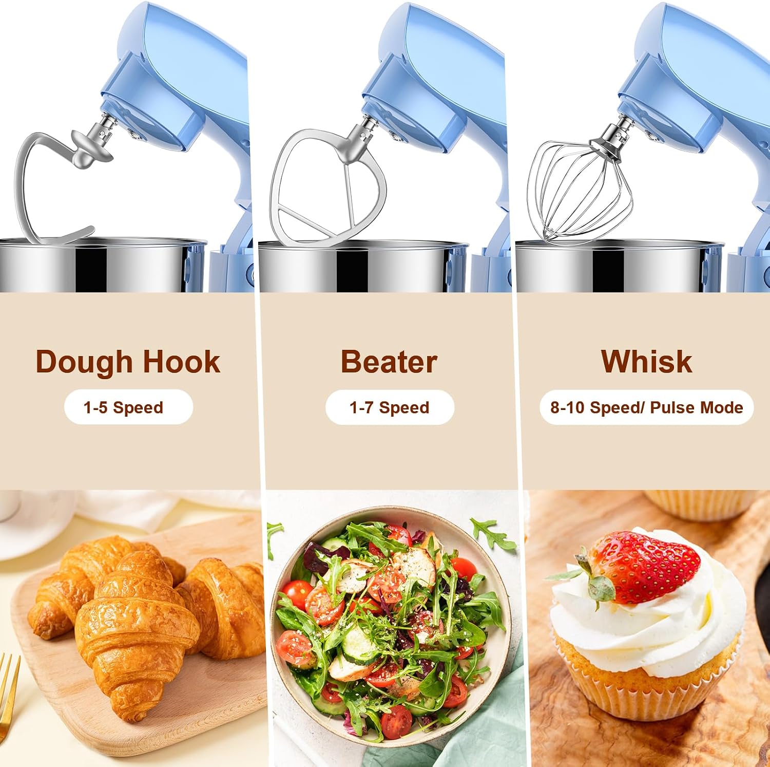 Thumbnail 2 de Vezzio Small Stand Mixer 1500W 5.5L