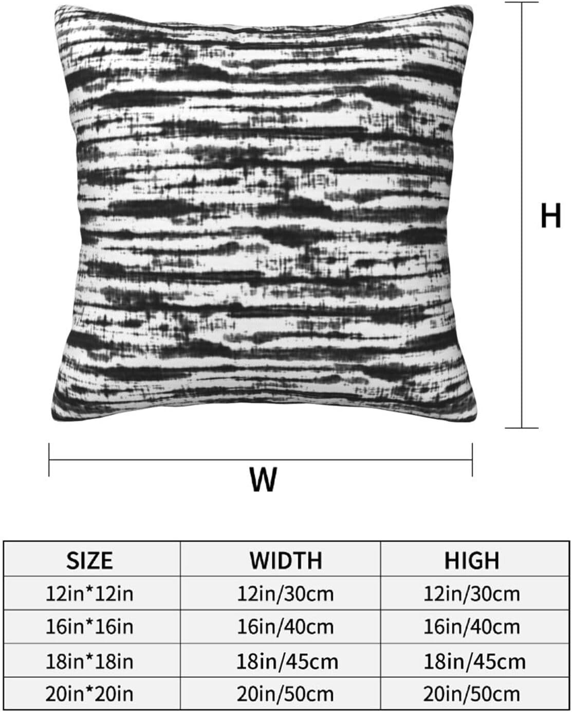Detalle de QUALKNOY Velvet Cushion Covers 45x45cm (Set of 2) – Modern Abstract Art in Black