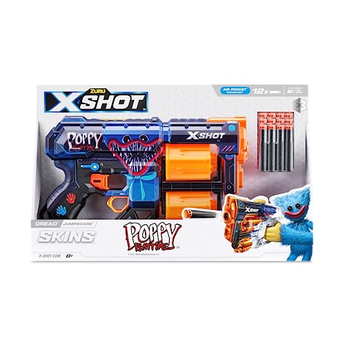 Detalle 2 de ZURU XShot X-Shot Skins Dread Poppy Playtime, 12 dardos